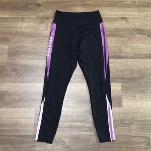Peloton Black Purple High Rise Leggings size Small Inseam-24”